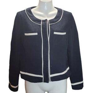 BANANA REPUBLIC snap button-down blazer 4